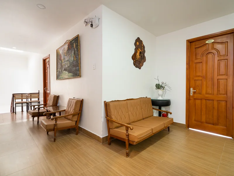 Hành lang dẫn vào phòng khu Villa, khách sạn Ngọc Nguyên Anh